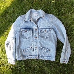 Malibleu Jeans Acid Wash Jean Jacket